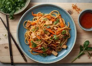 N2 - Gebratene Nudeln mit Tofu
